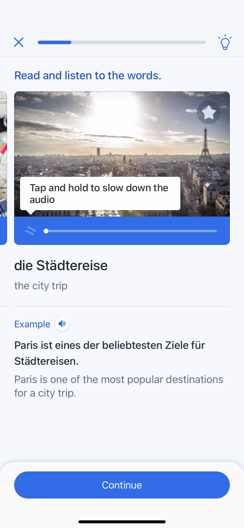 Busuu - Doing a session - Screen 15
