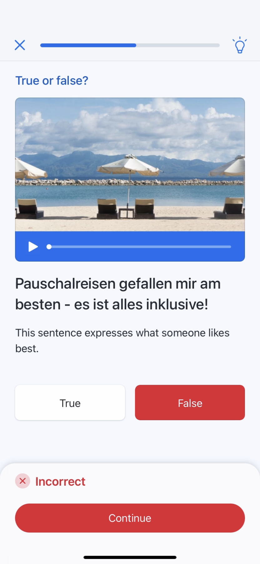 Busuu - Doing a session - Screen 20