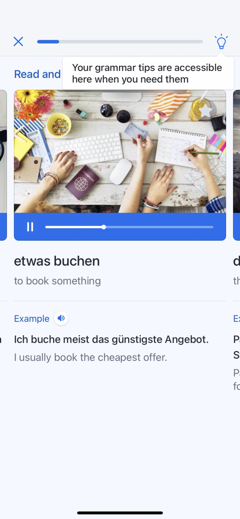 Busuu - Doing a session - Screen 14
