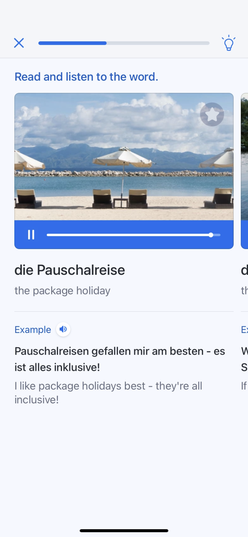 Busuu - Doing a session - Screen 19