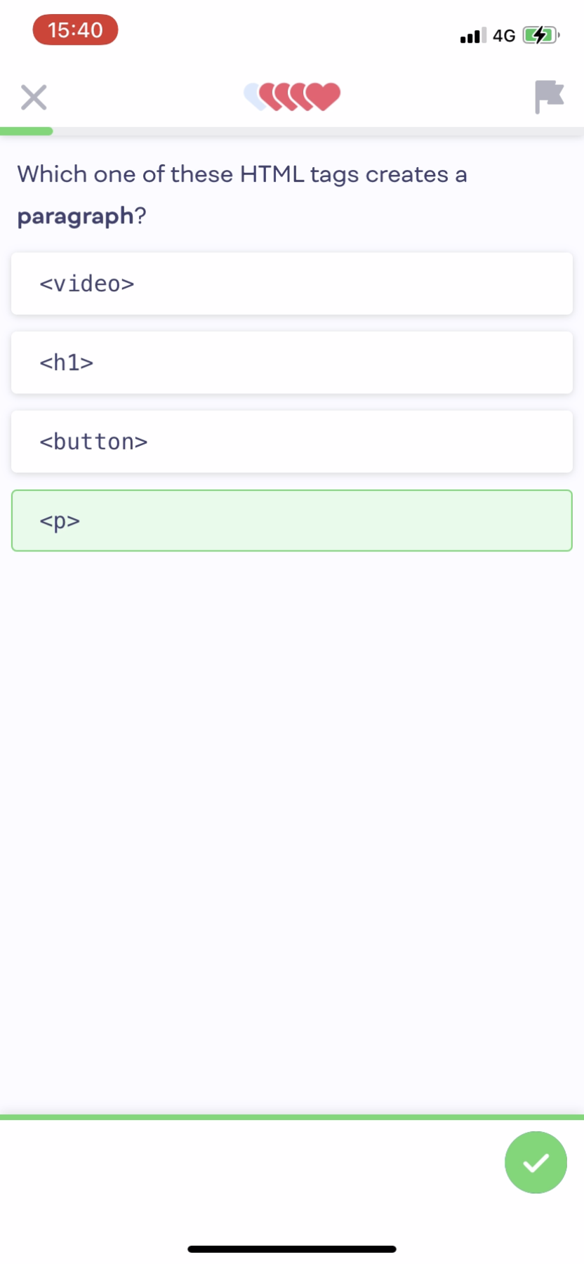 Mimo - Doing a session - Screen 4