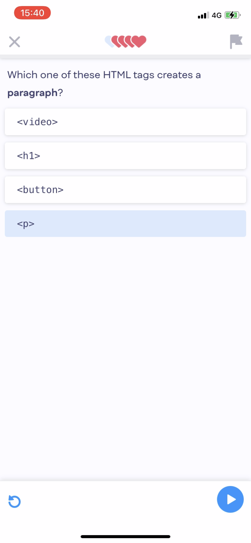 Mimo - Doing a session - Screen 3