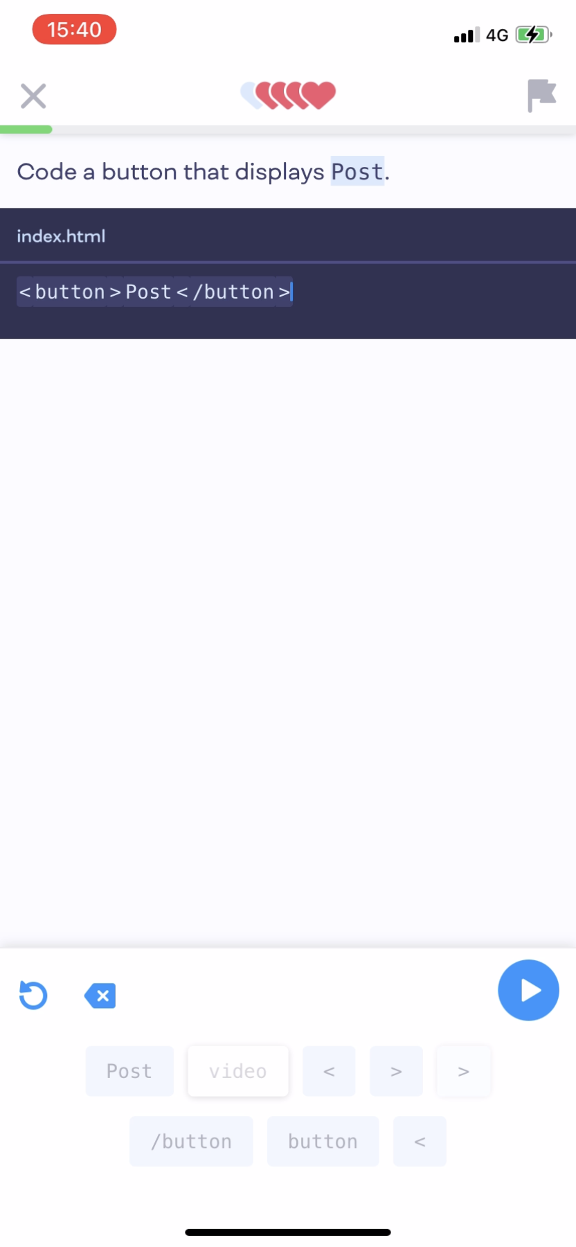 Mimo - Doing a session - Screen 6