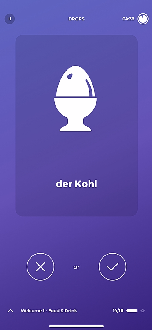 Drops - Doing a session - Screen 5