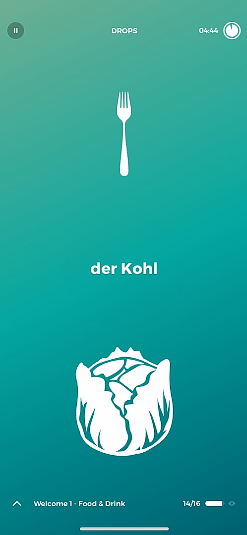 Drops - Doing a session - Screen 2