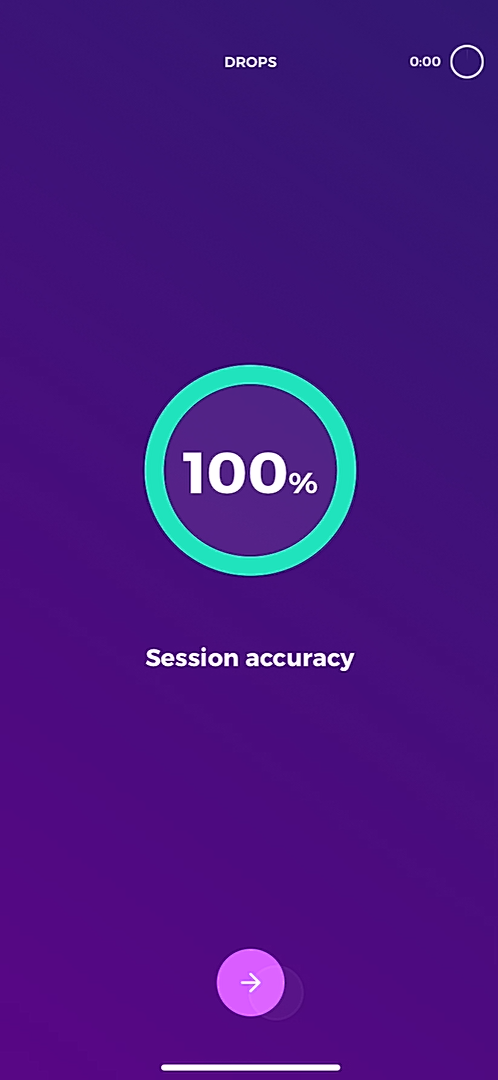 Drops - Doing a session - Screen 11