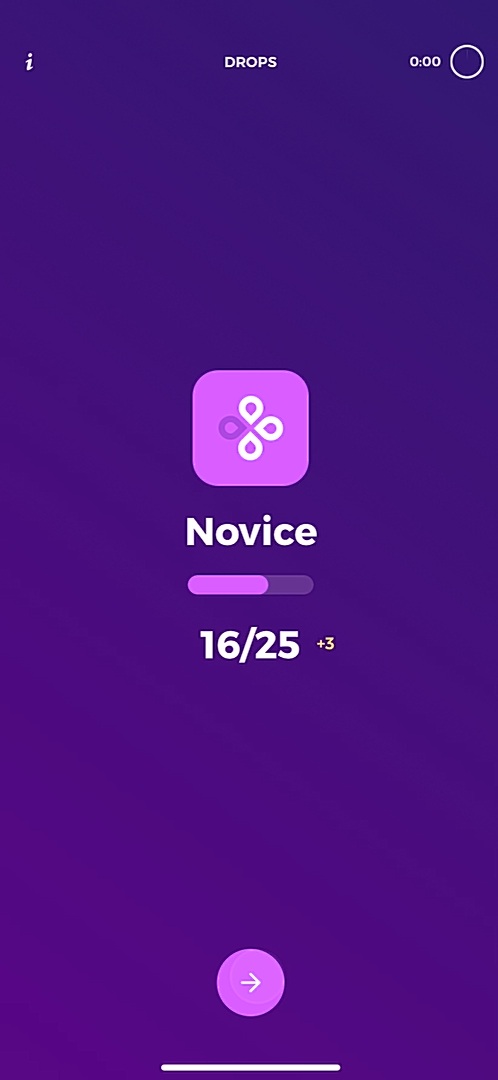 Drops - Doing a session - Screen 10