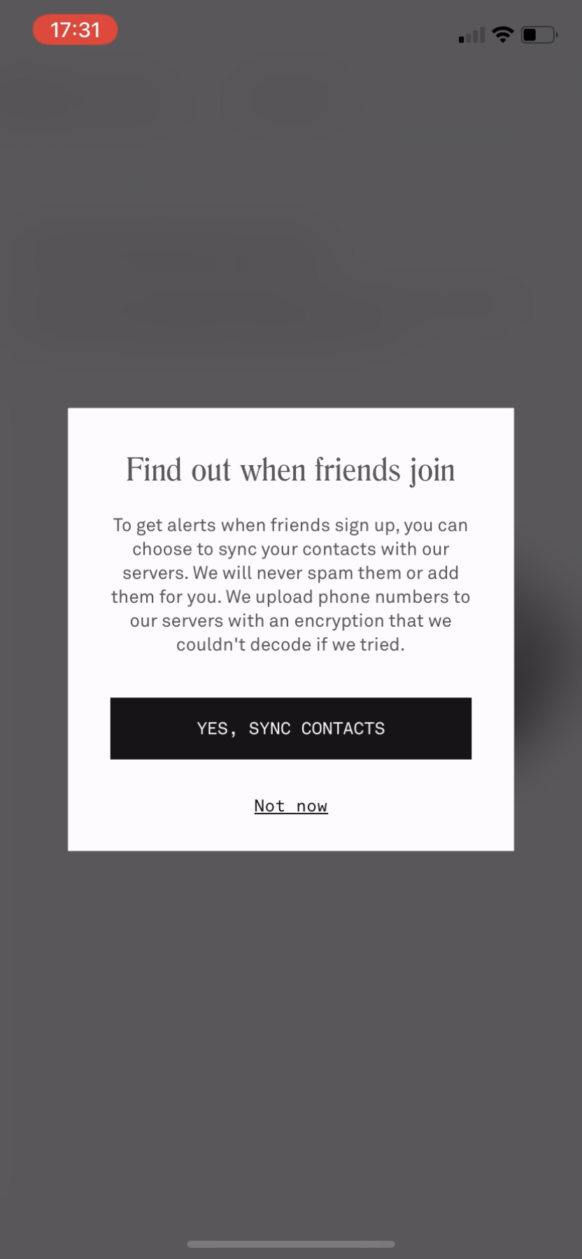 Co-Star - Invite a friend - Screen 3