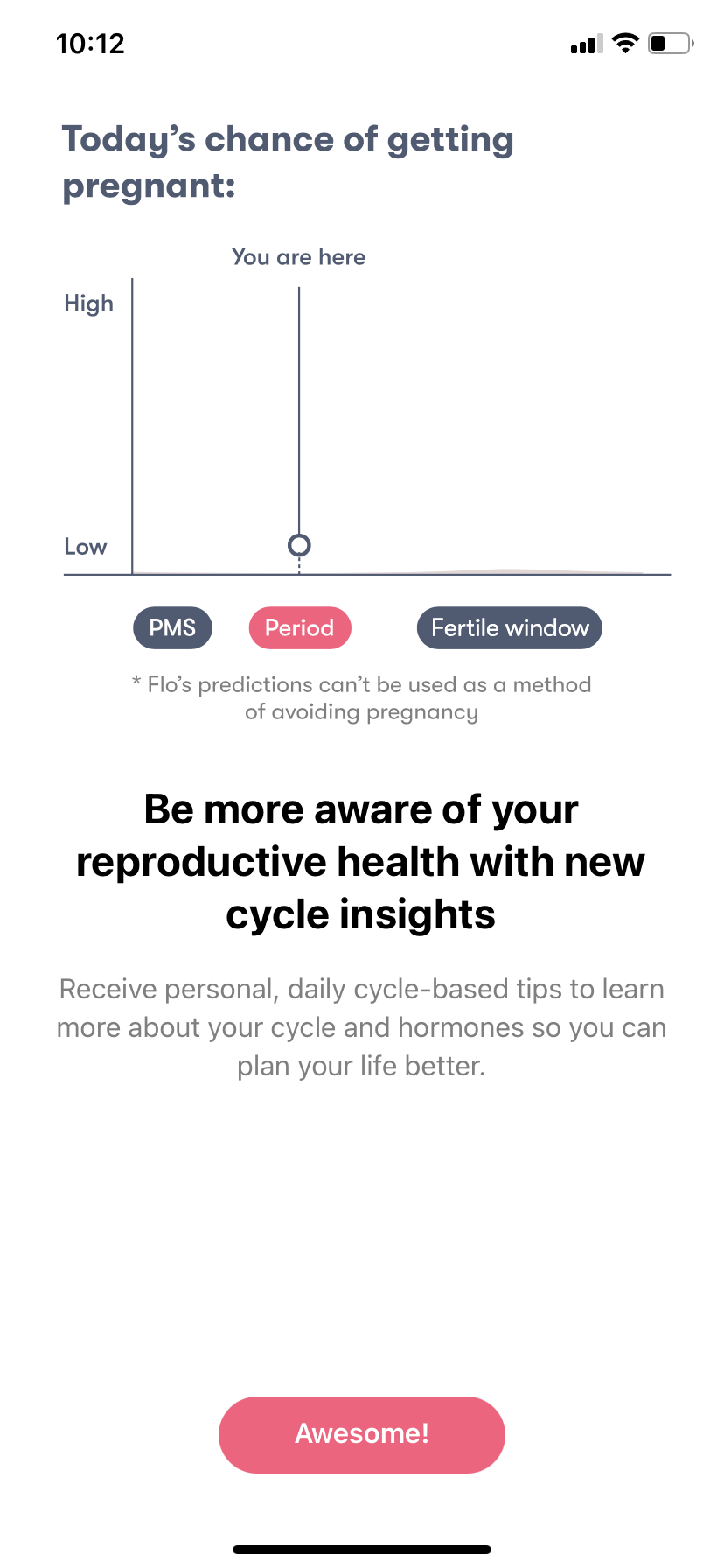 Flo - App update - Screen 4