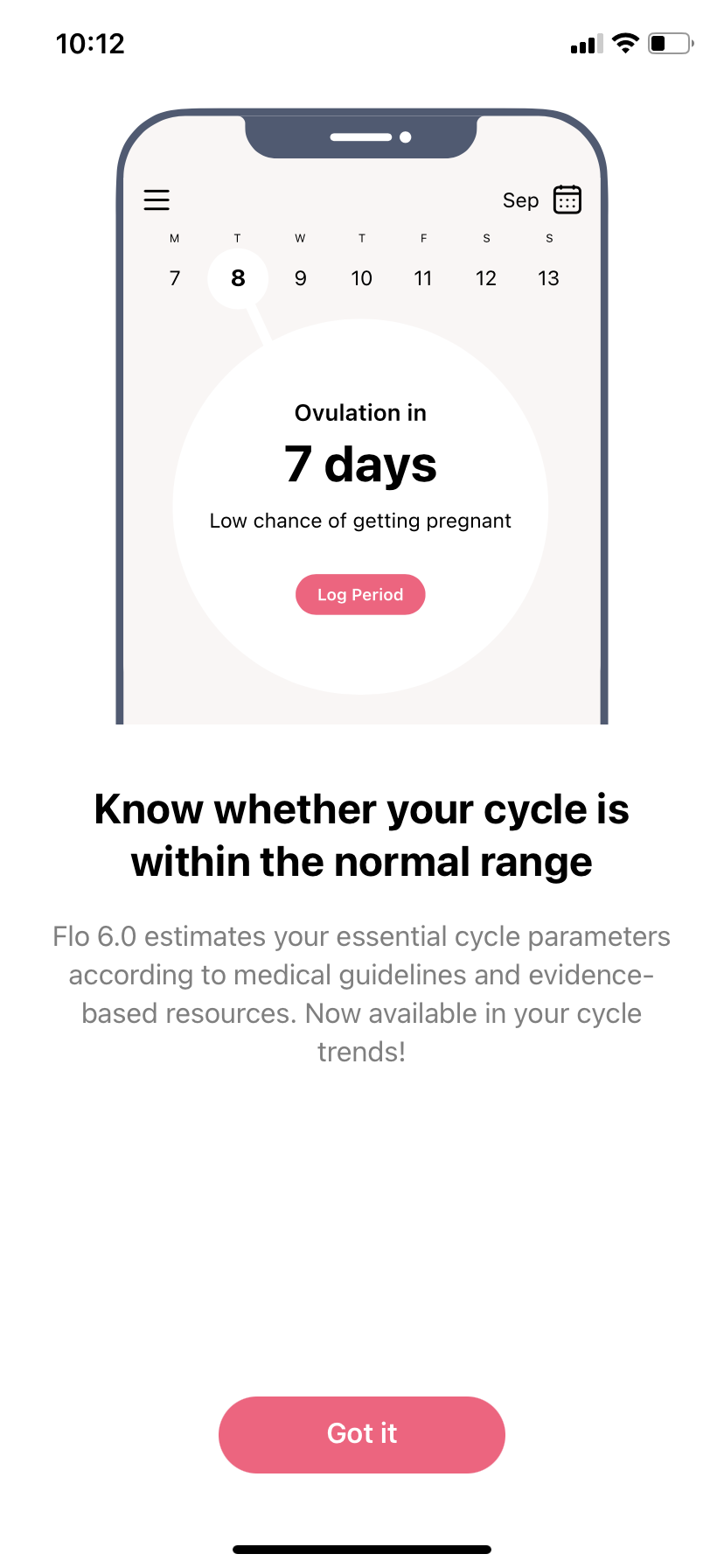 Flo - App update - Screen 3
