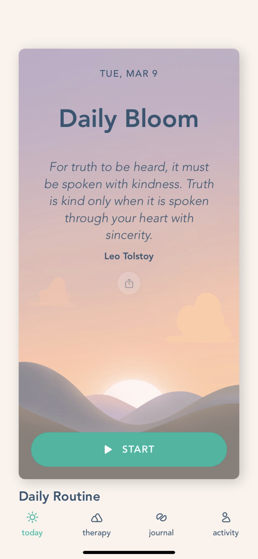 Bloom - Completing a diary - Screen 18