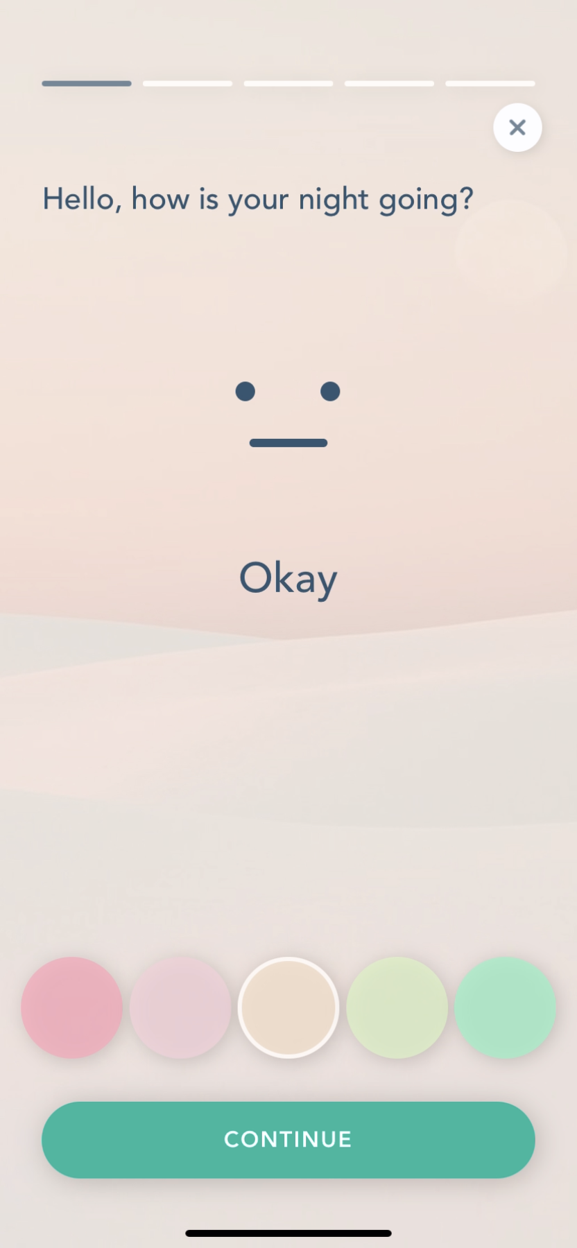 Bloom - Completing a diary - Screen 3