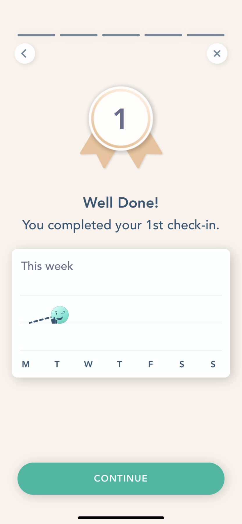 Bloom - Completing a diary - Screen 13