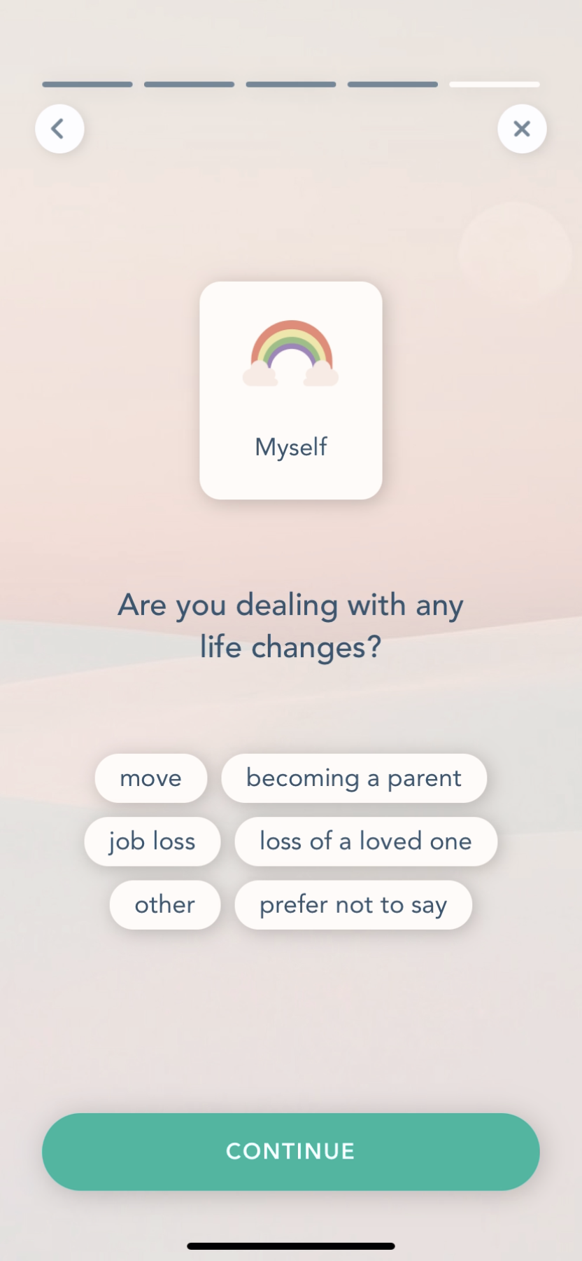 Bloom - Completing a diary - Screen 8
