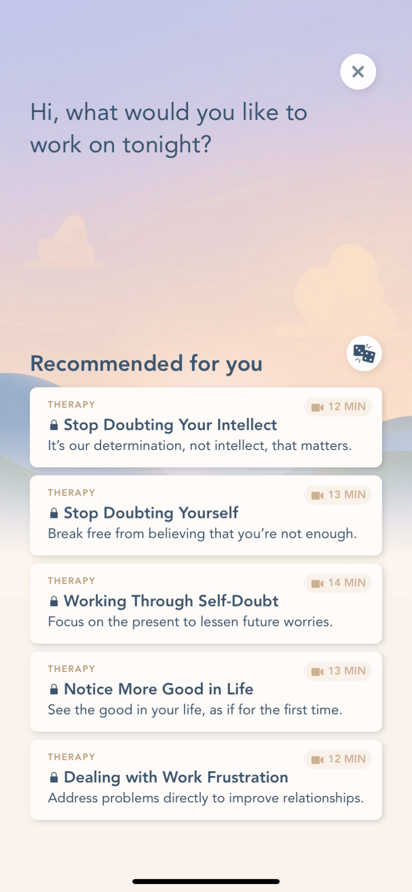 Bloom - Completing a diary - Screen 15