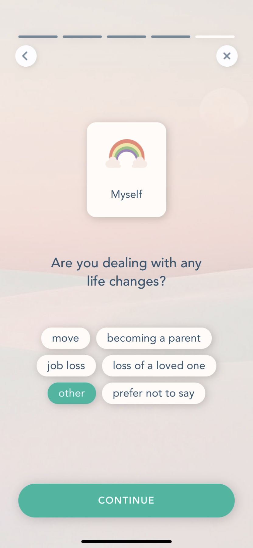 Bloom - Completing a diary - Screen 9