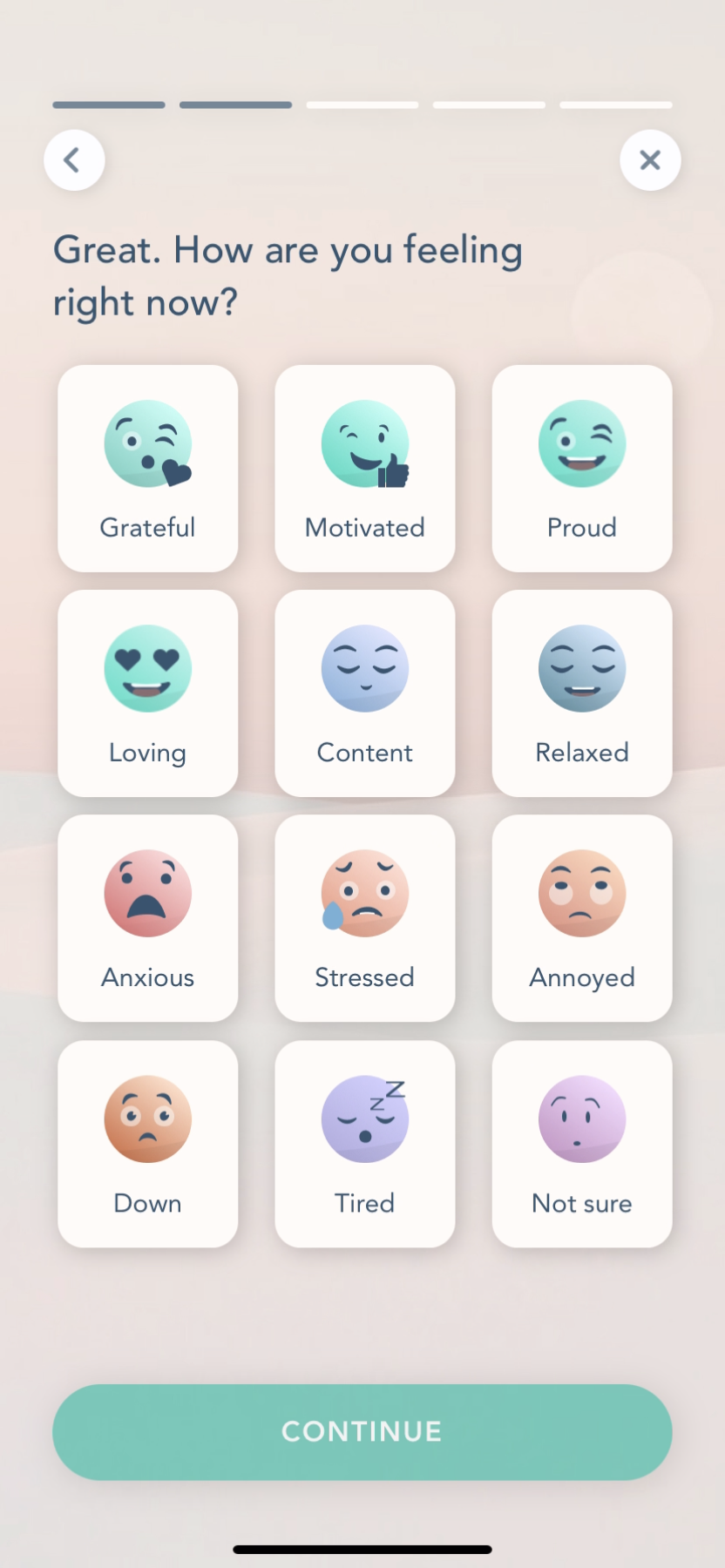 Bloom - Completing a diary - Screen 4