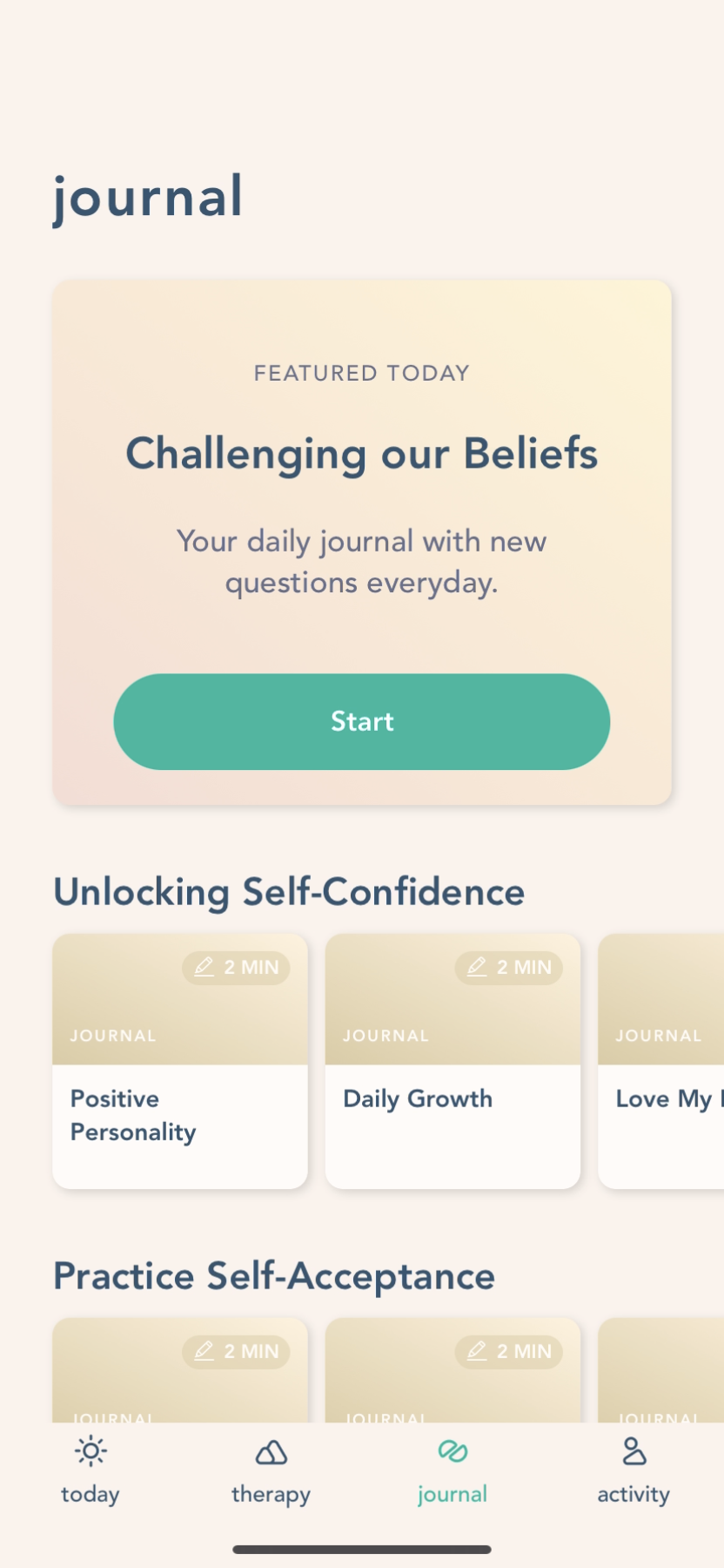 Bloom - Completing a diary - Screen 19