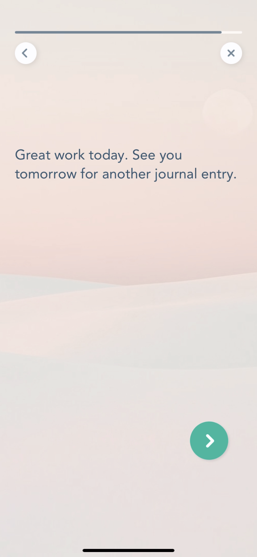 Bloom - Completing a diary - Screen 29