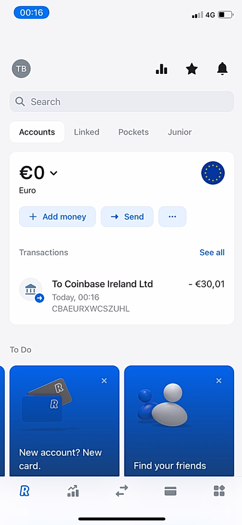 Revolut - Closing account - Screen 1
