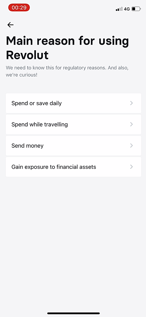 Revolut - Onboarding - Screen 34