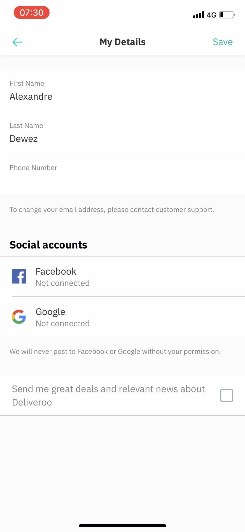 Deliveroo screenshot 9