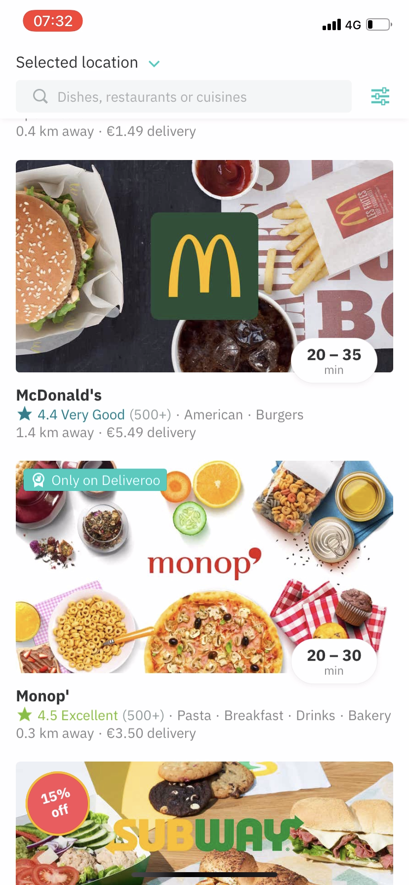 Deliveroo screenshot 16