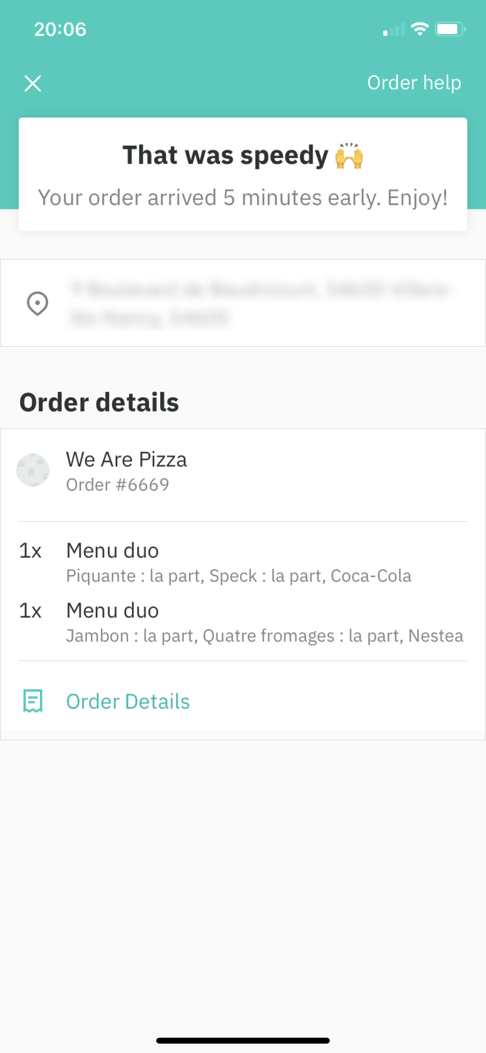 Deliveroo - Buying something - Screen 21
