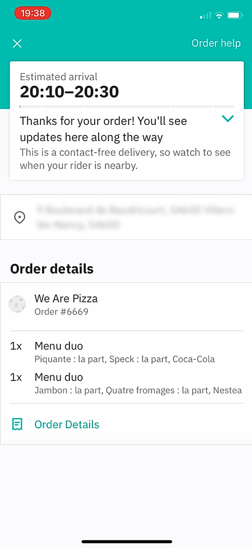 Deliveroo - Buying something - Screen 18