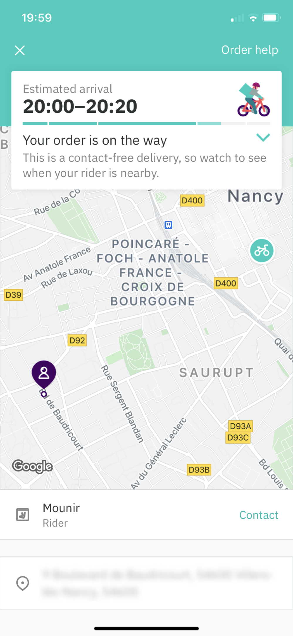Deliveroo - Buying something