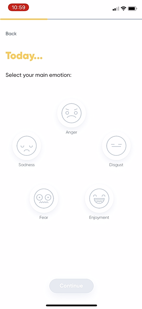 Kwit - Completing a diary