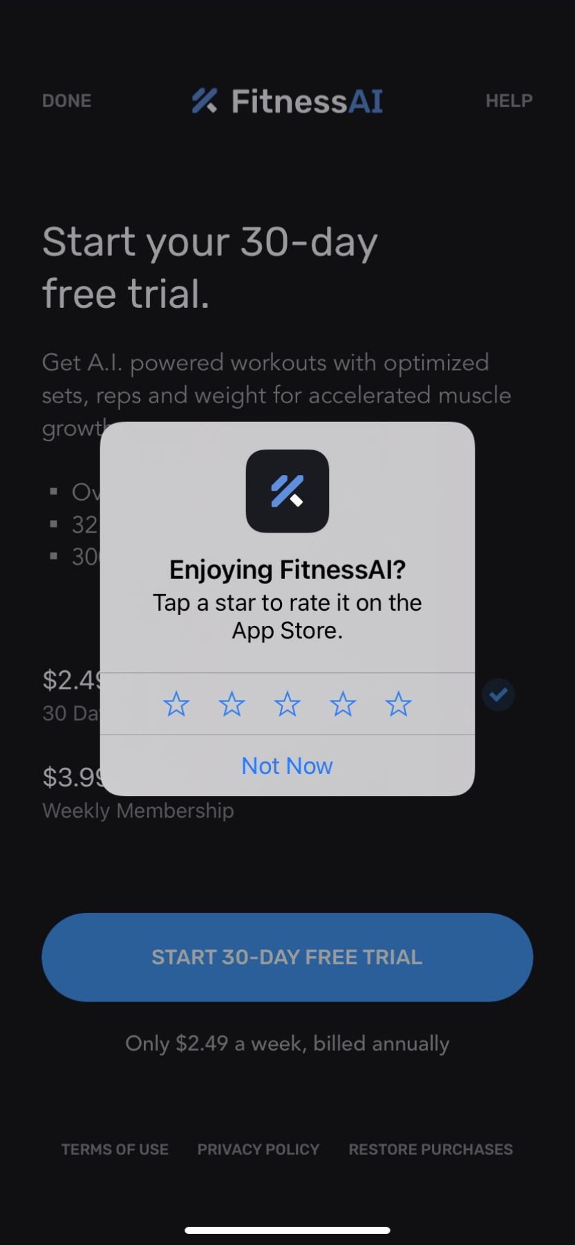 FitnessAI - Onboarding - Screen 34