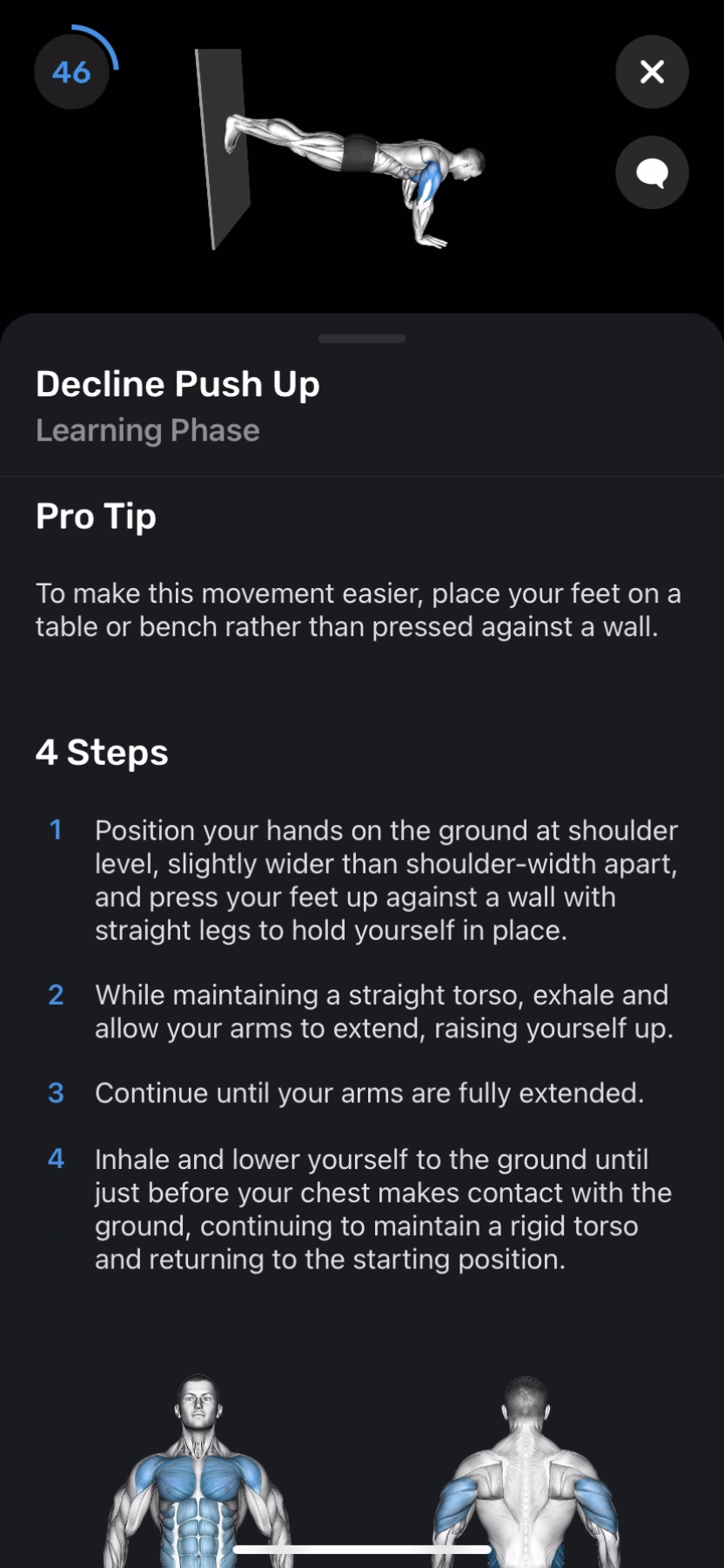 FitnessAI - Doing a session - Screen 11