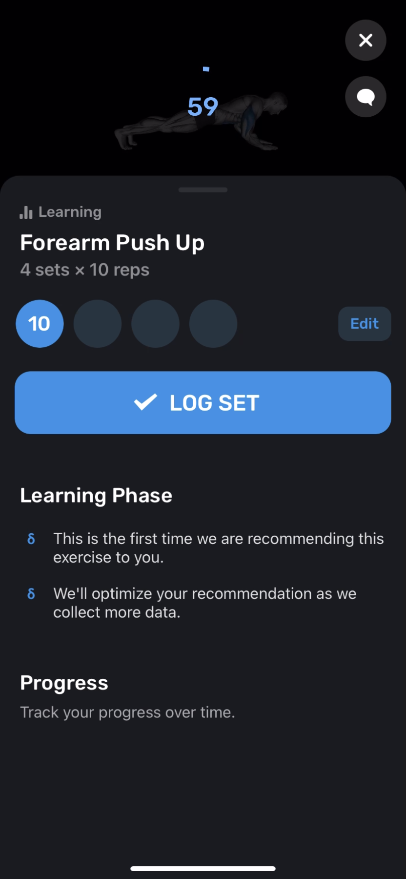 FitnessAI - Doing a session - Screen 24