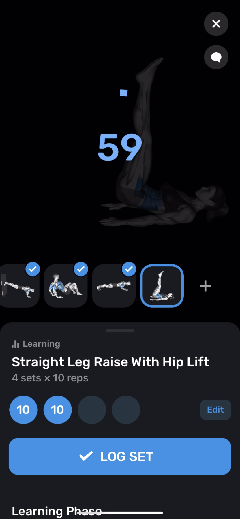 FitnessAI - Doing a session - Screen 31