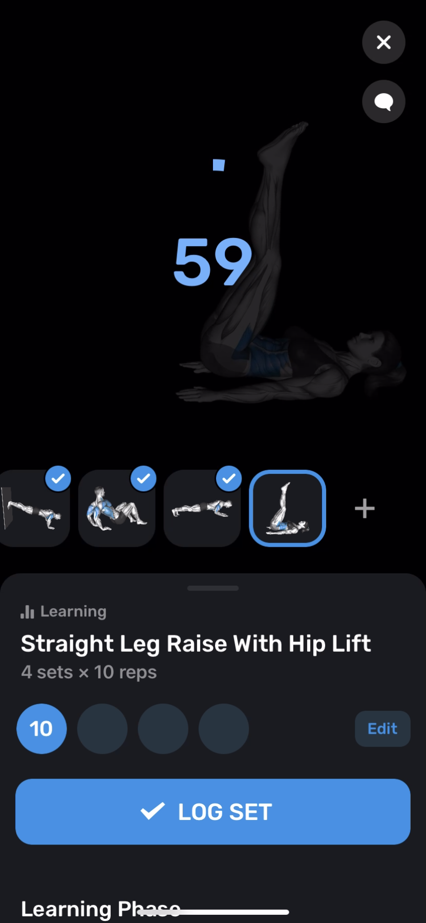 FitnessAI - Doing a session - Screen 35