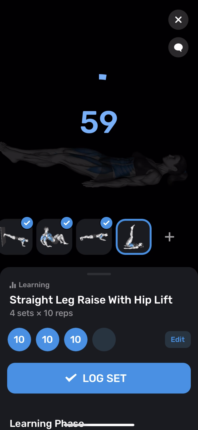 FitnessAI - Doing a session - Screen 37