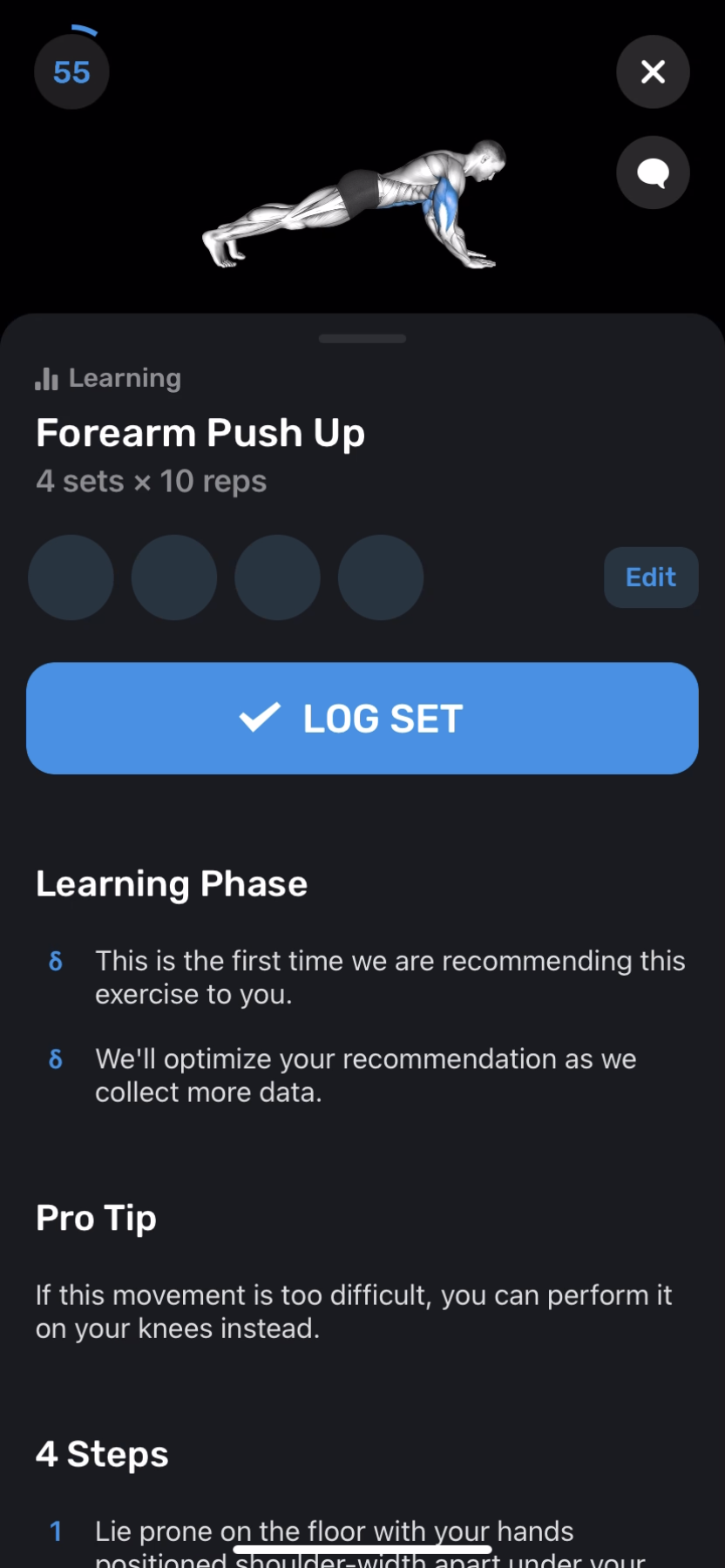 FitnessAI - Doing a session - Screen 23
