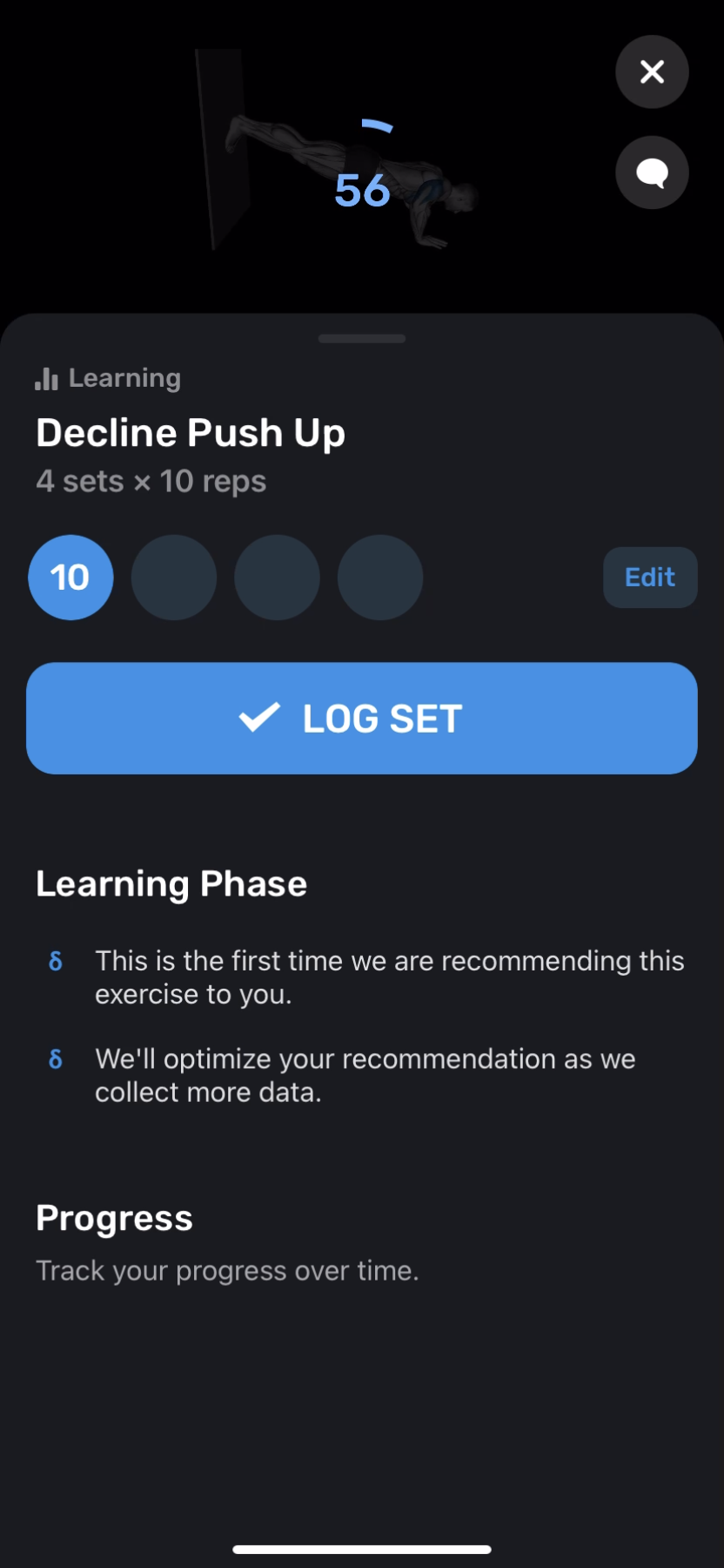 FitnessAI - Doing a session - Screen 14