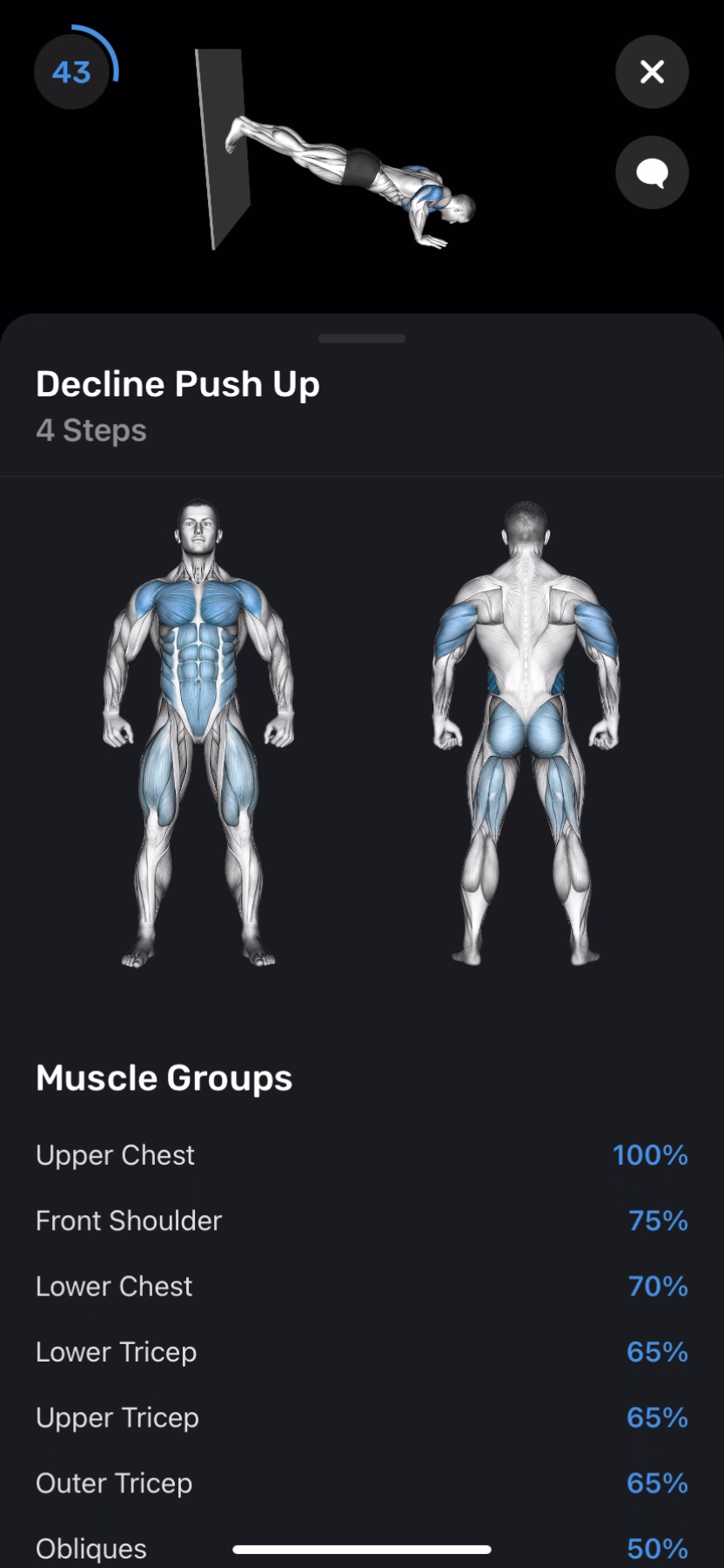 FitnessAI - Doing a session - Screen 12