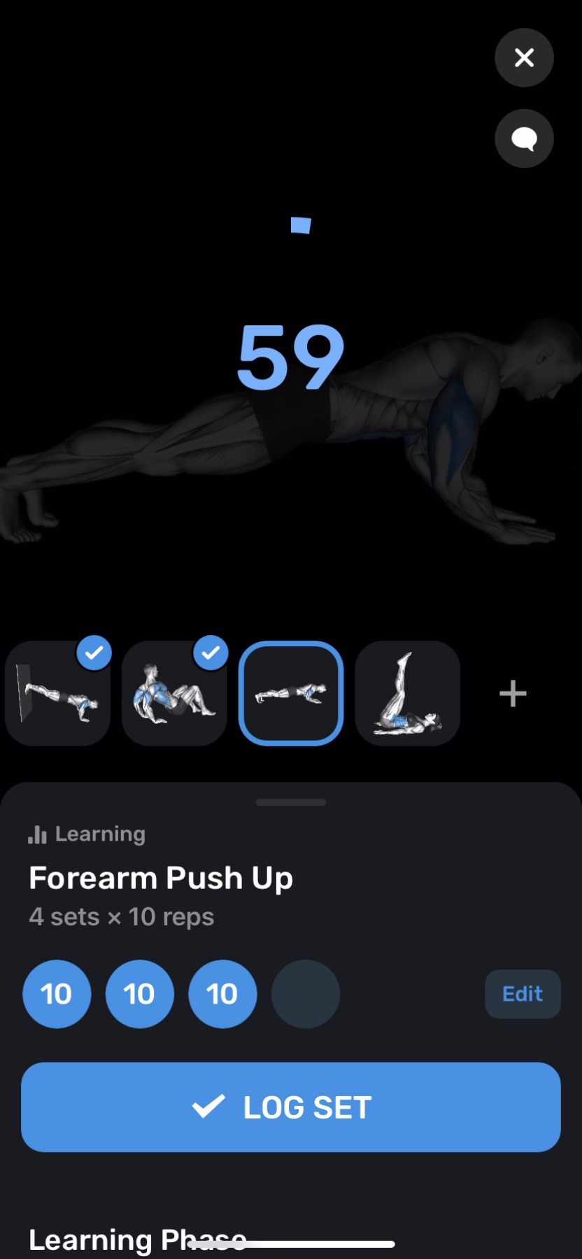 FitnessAI - Doing a session - Screen 27