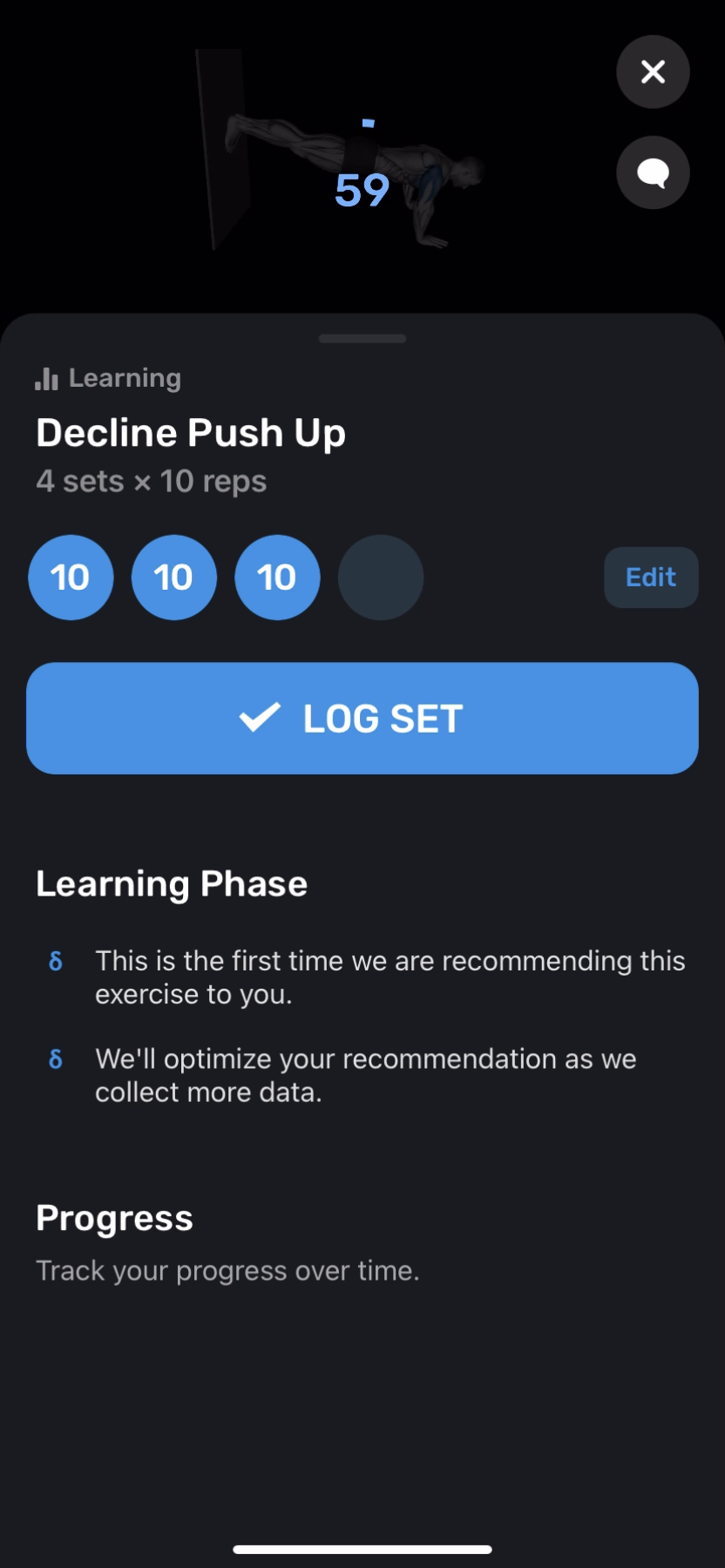 FitnessAI - Doing a session - Screen 16