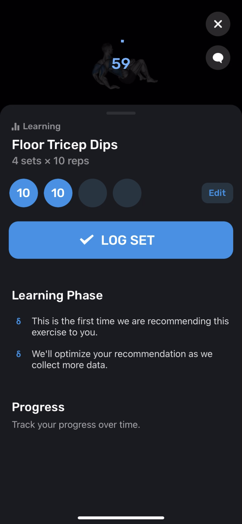 FitnessAI - Doing a session - Screen 20