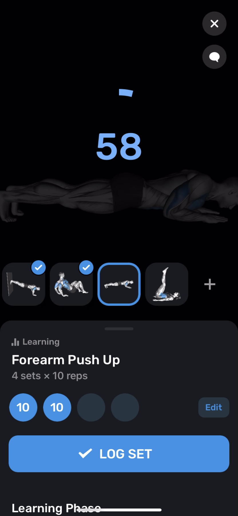 FitnessAI - Doing a session - Screen 26