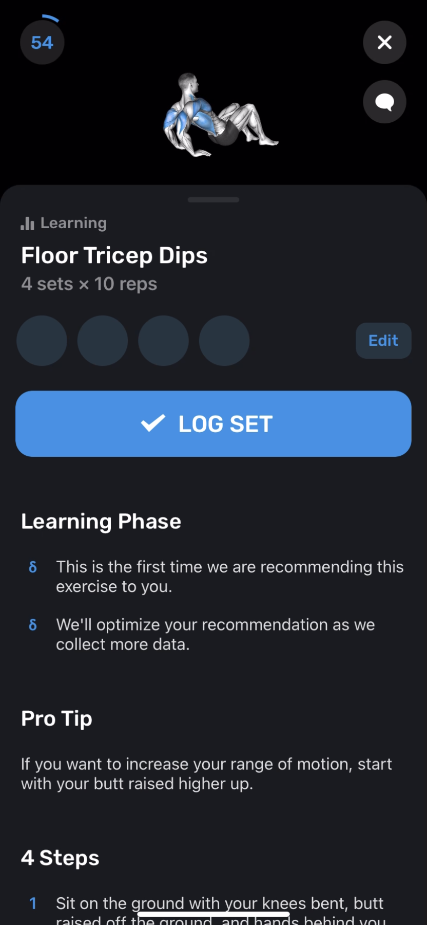 FitnessAI - Doing a session - Screen 18