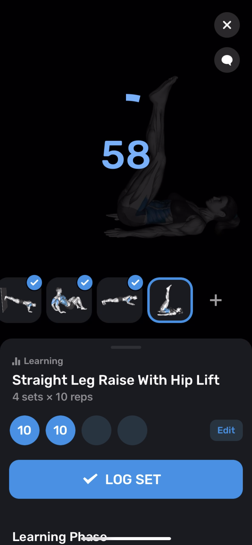 FitnessAI - Doing a session - Screen 36