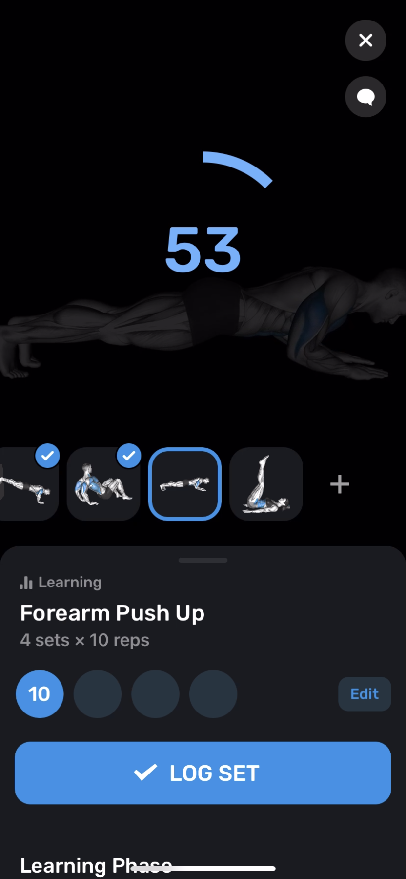 FitnessAI - Doing a session - Screen 25