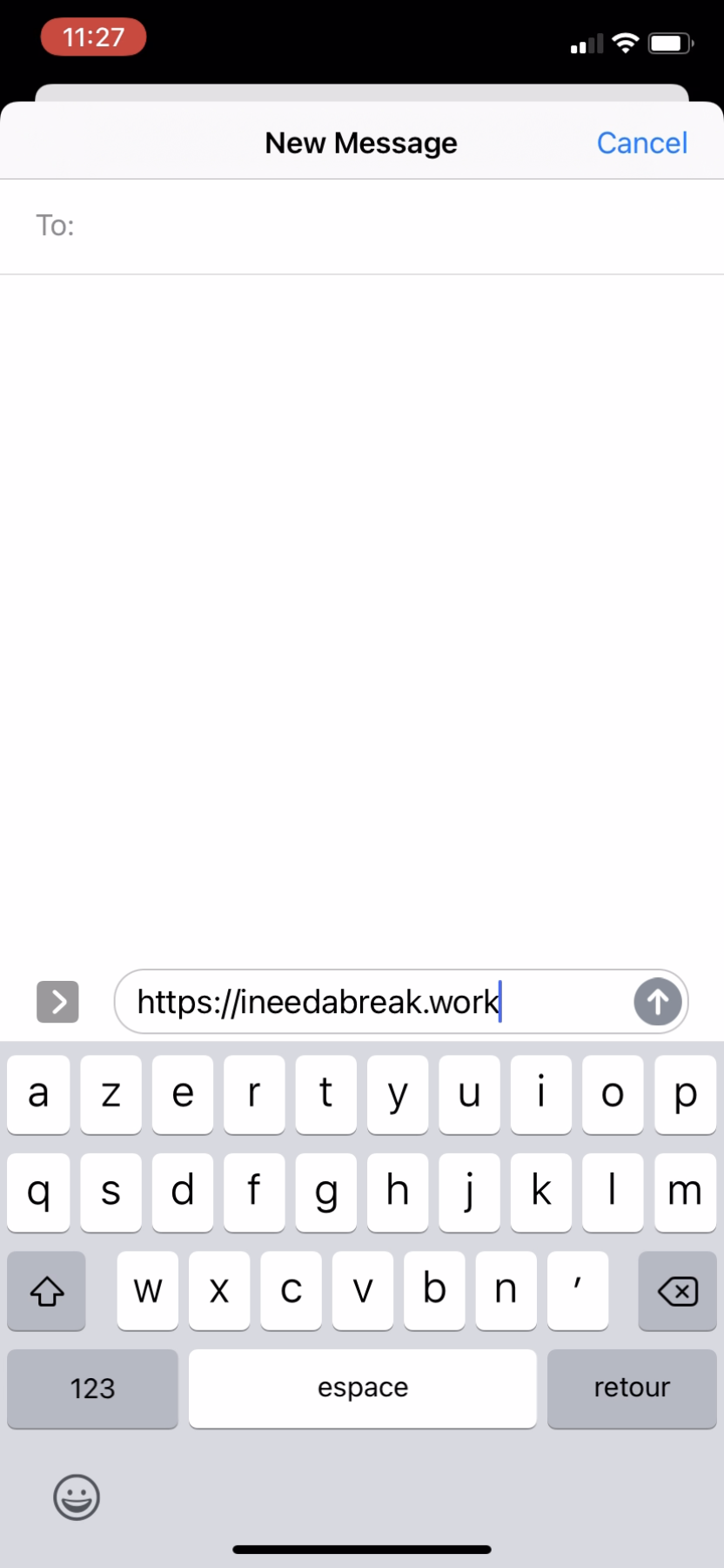Wakeout - Invite a friend - Screen 2