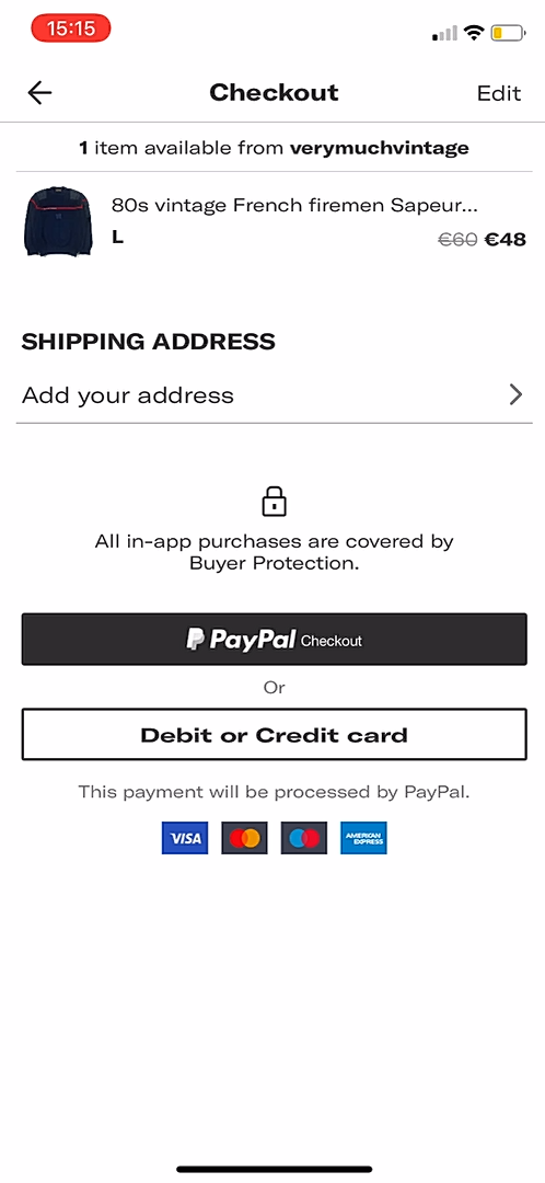 Depop - Buying something - Screen 14