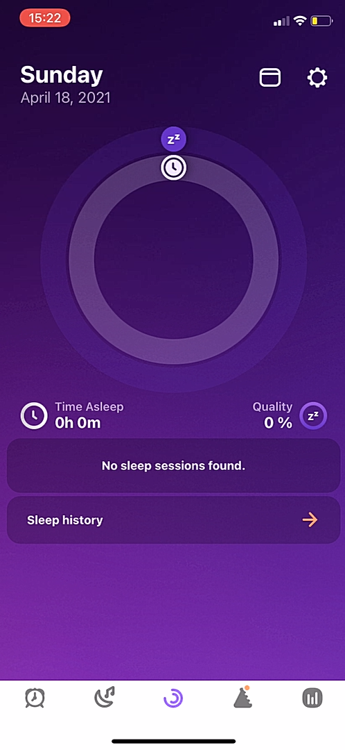 Pillow - Settings - Screen 1